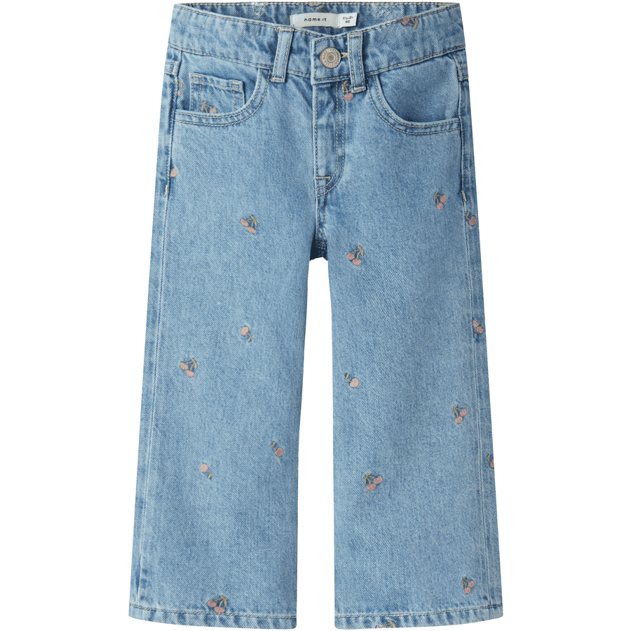 name it Wide Jeans Nmfrose Light Blue Denim