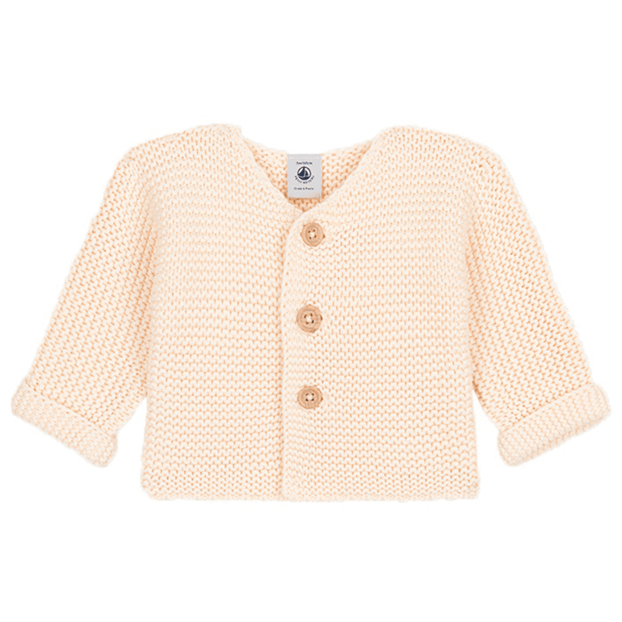 Petit Bateau Strickjacke beige avalanche