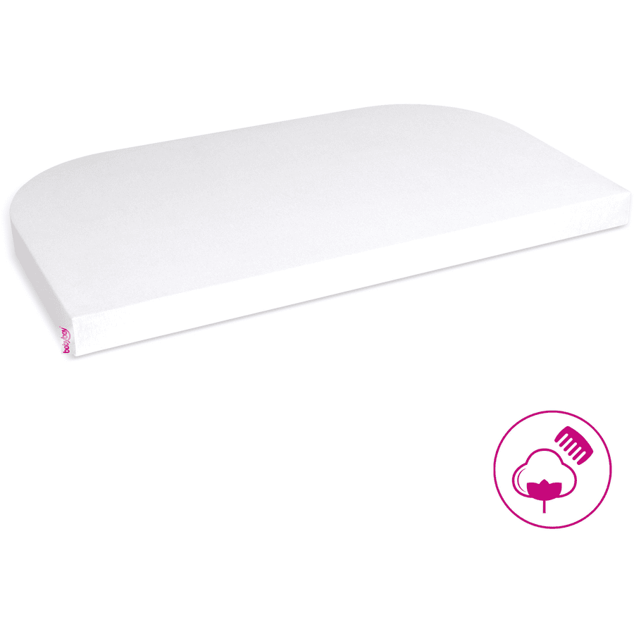 babybay Prostěradlo Deluxe Jersey vhodné pro model Boxspring XXL bílé