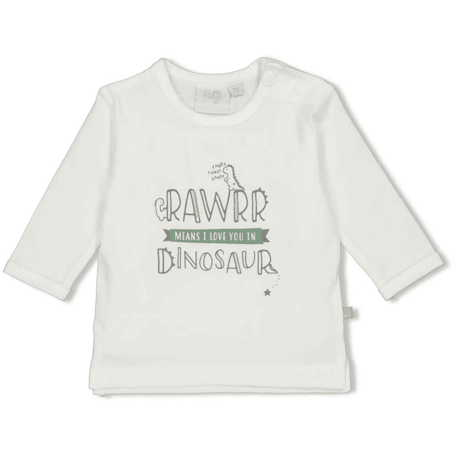 Feetje Longsleeve Rawrr Dinomite offwhite