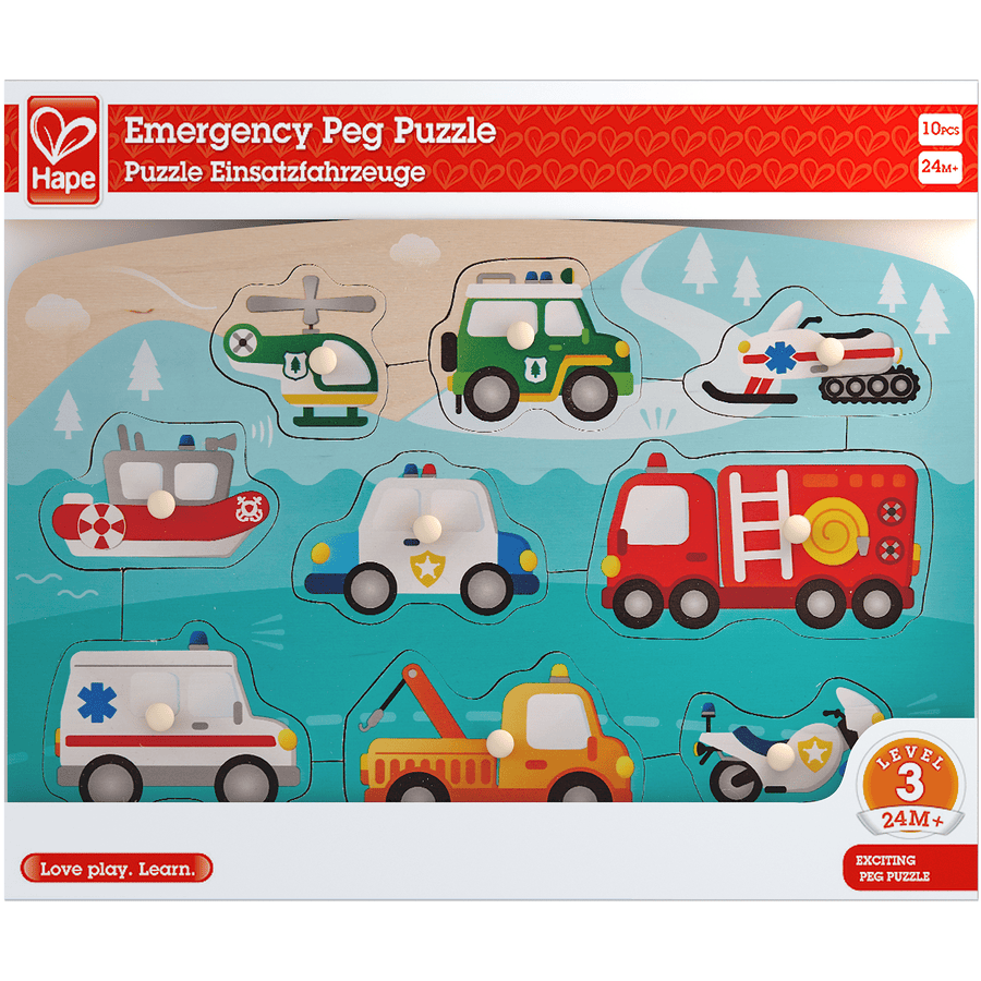 Hape Puzzle Emergency Vehicles