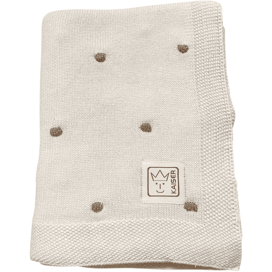 Kaiser Coperta per neonati NODI organici cotton crema/nodi light marrone