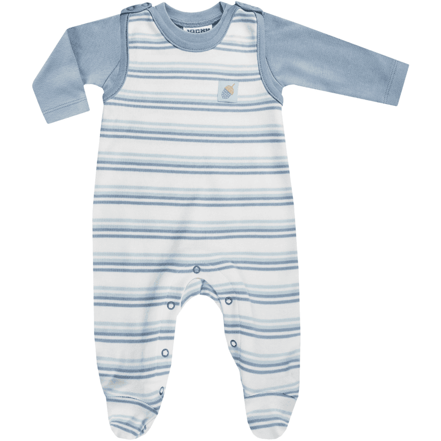 JACKY NORDIC Romperset BOY gestreept/doveblauw