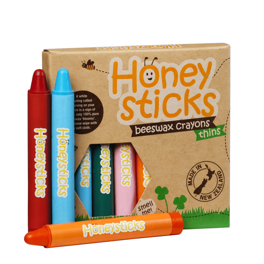 Honeysticks  tenké pastelky ze včelího vosku 8 kusů