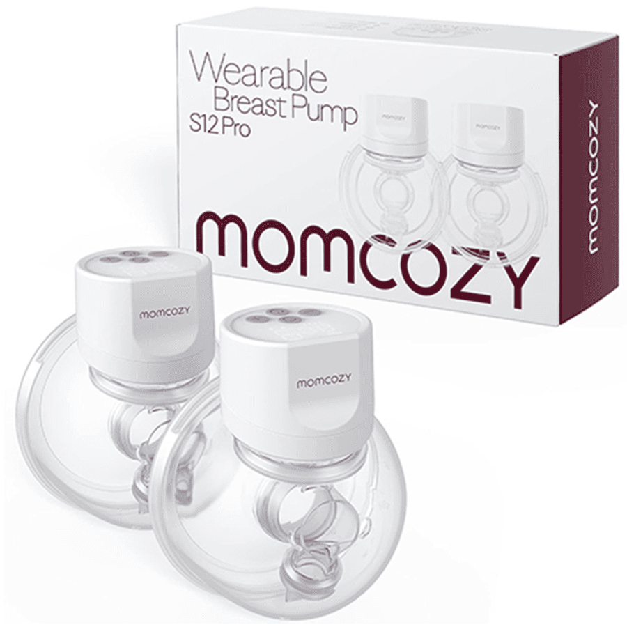 momcozy Bærbar dobbelt brystpumpe S12 Pro, hvid