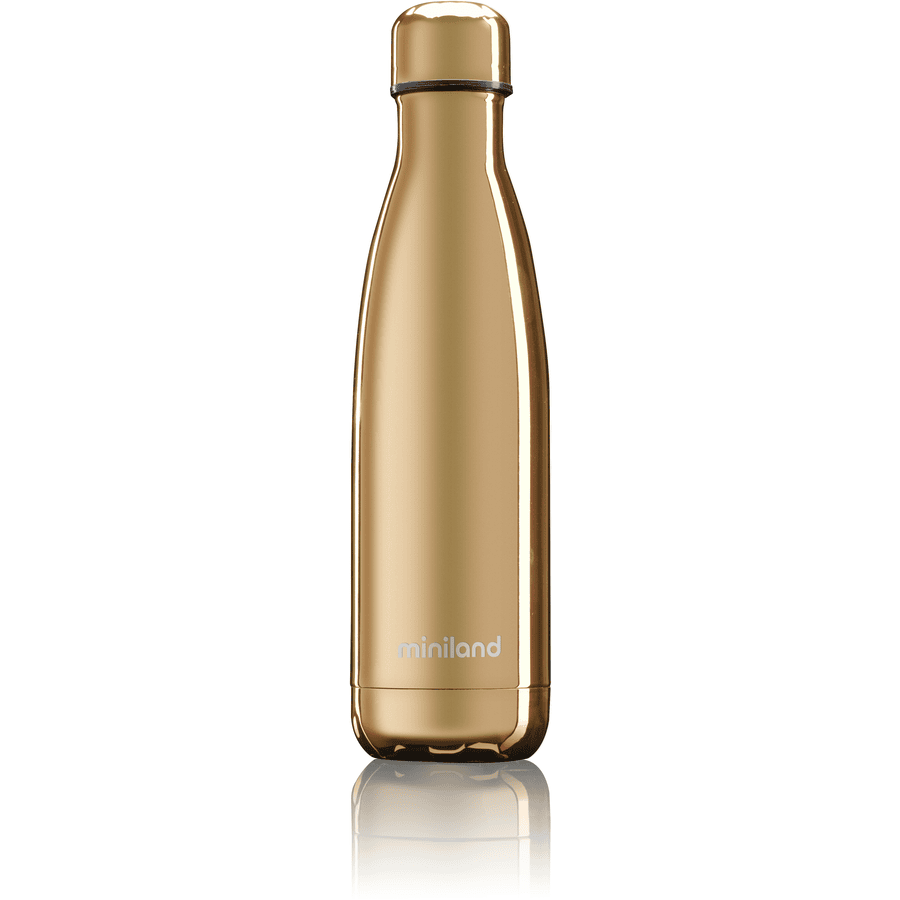 miniland Thermos bottle deluxe gold inox effet chromé 500 ml