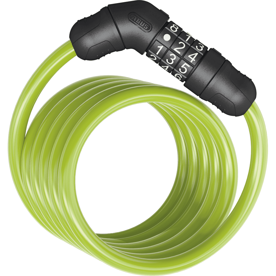 ABUS Spiral zamek kablowy Star 4508C/150 - zamek szyfrowy, zielony