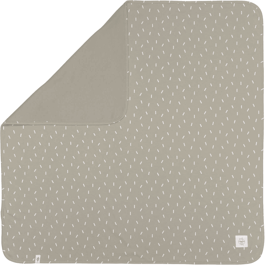 LÄSSIG Babydecke Speckles olive 80 x 80 cm