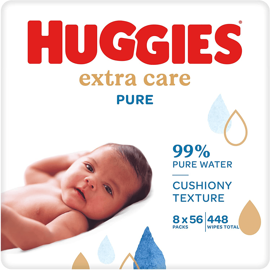 Huggies Baby kosteuspyyhkeet Pure Extra Care 8 x 56 pyyhettä.