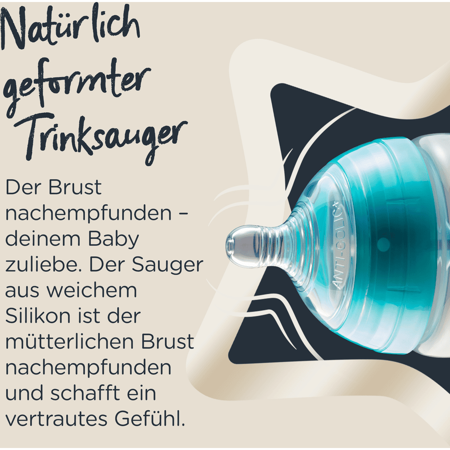 Tommee Tippee Tettarella Advandec Anti-Colic alimentazione rapida set di NQ10085