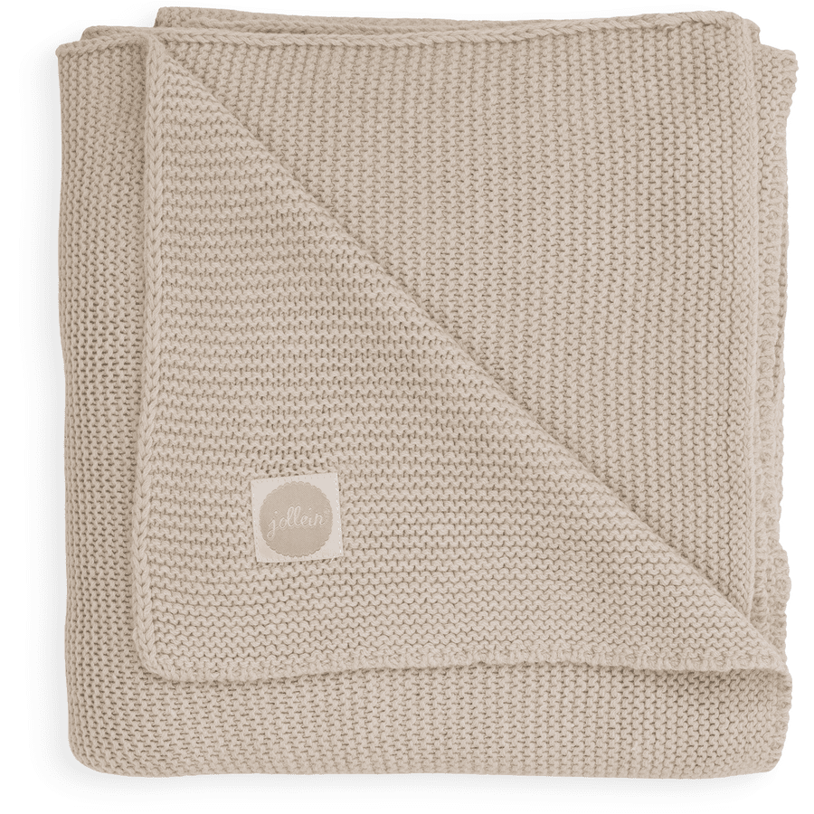 jollein Strickdecke Basic nougat 100 x 150 cm 