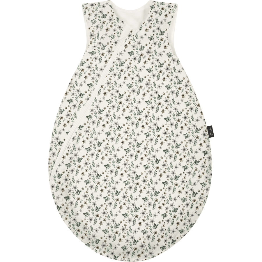 Alvi ® Saco de dormir Summer Dream Petit Fleurs verde/blanco