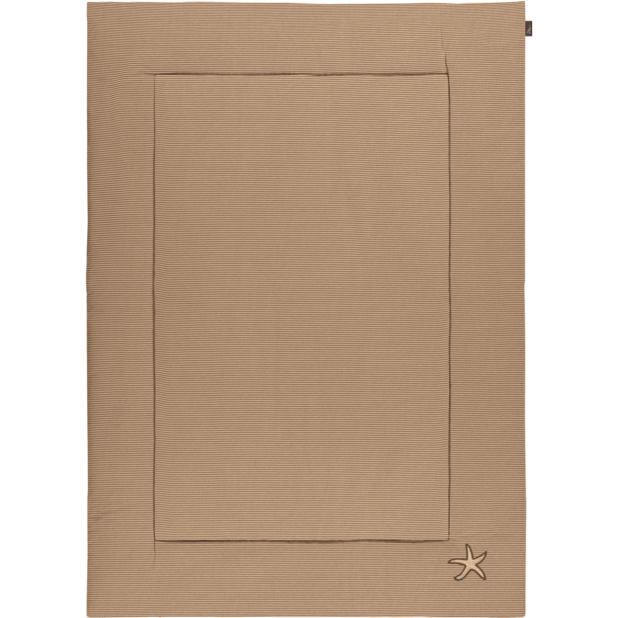 Alvi Coperta con stelle marine che strisciano color tortora/bianco 100 x 135 cm