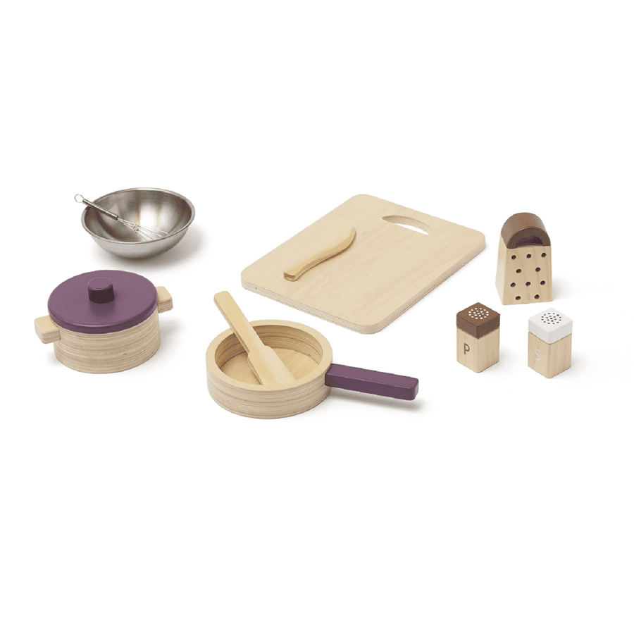 Kids Concept ® Set utensilios para cocina de juguete Bistro