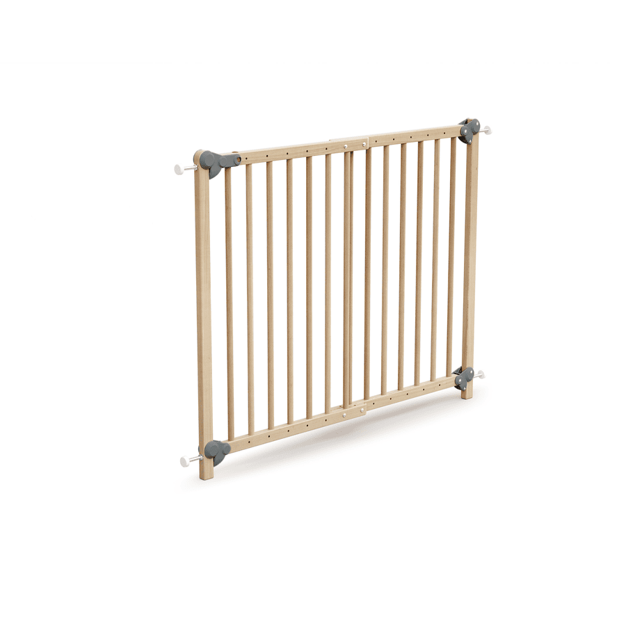 WEBABY Bezpečnostní brána buk lakovaný 73-110 cm