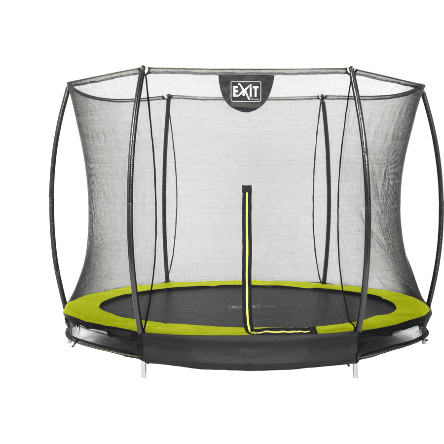 EXIT Silhouette inground trampoline ø244cm met veiligheidsnet - groen
