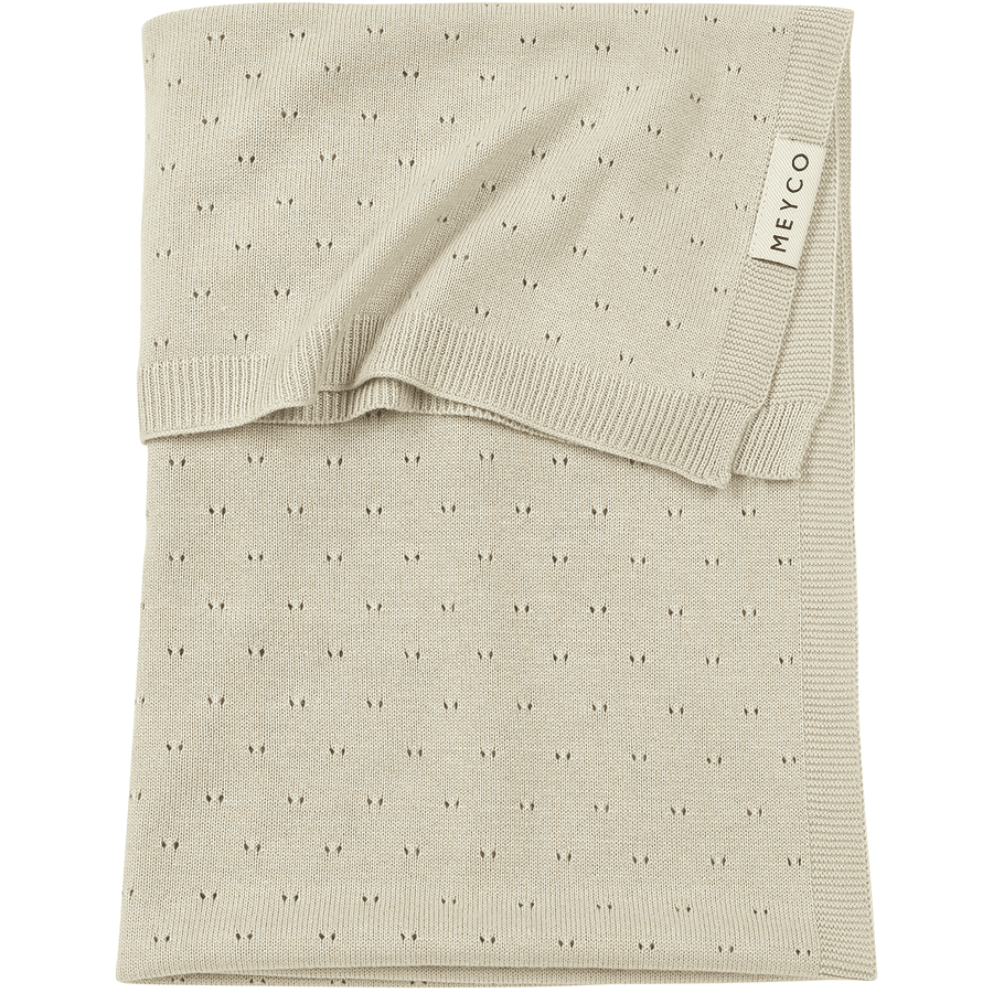 MEYCO sand Coperta per neonati Ajour in bambù morbido 100 x 150 cm