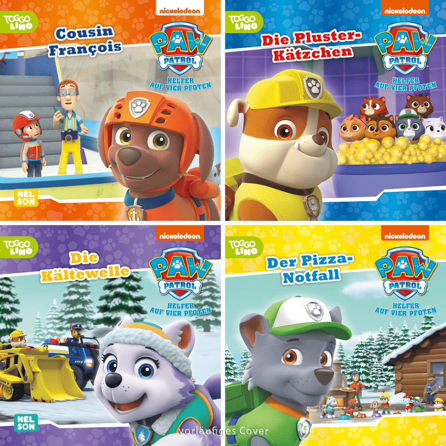 CARLSEN 4er-Set Maxi-Mini 43: PAW Patrol: TV-Folgen der PAW Patrol spannend nacherzählt (ab 3 Jahren) (Nelson Maxi-Mini)