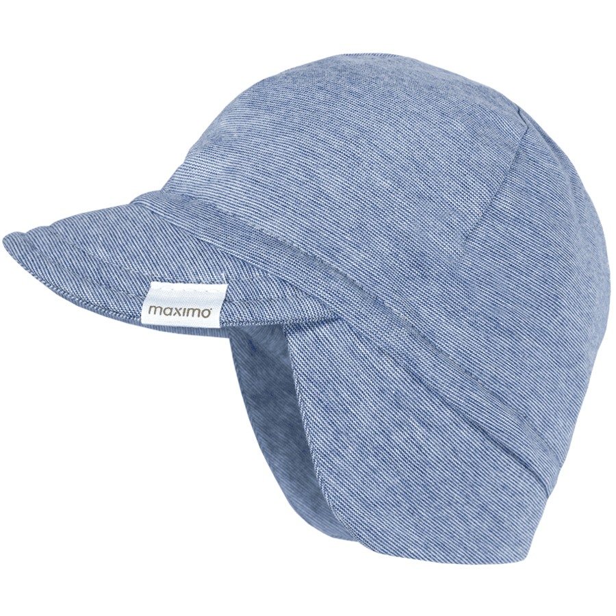 Maximo S child casquette jeansmeliert-blanc
