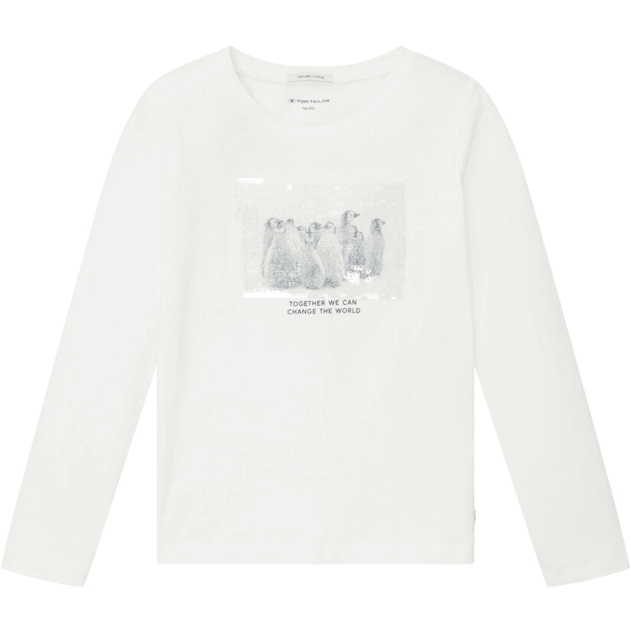 TOM TAILOR T-shirt à manches longues Whisper White 