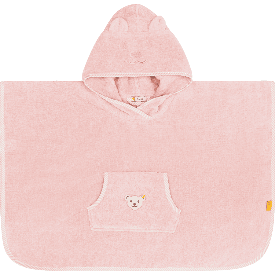 Steiff Silver Badeponcho Pink