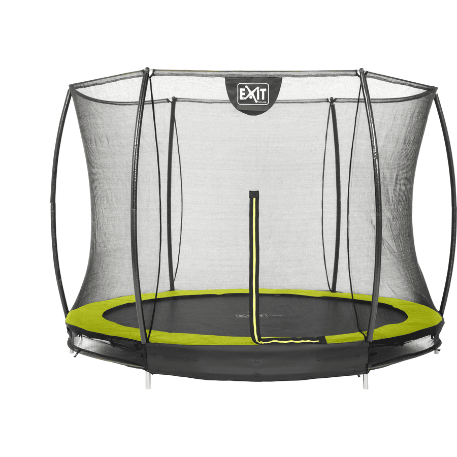 EXIT Silhouette inground trampoline ø305cm met veiligheidsnet - groen
