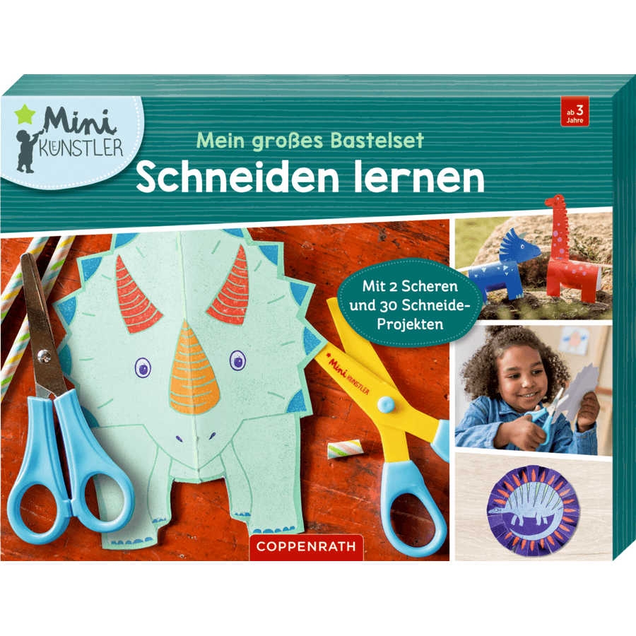 Coppenrath Mijn grootste knutselset - dinosaurussen leren knippen (minikunstenaars)