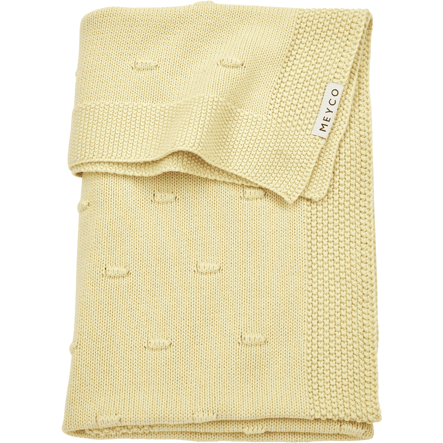Meyco dětská deka Knots Soft 75 x 100 cm žlutá