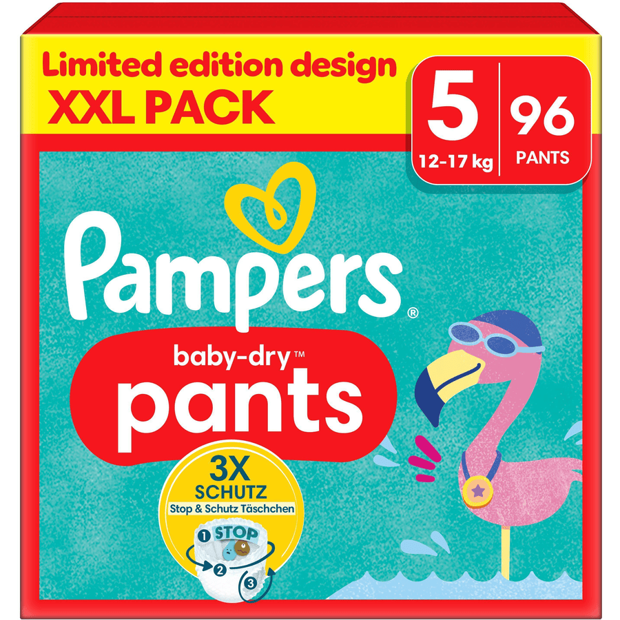 Pampers Junior Dětské suché kalhoty, velikost 5 , 12-17 kg, balení XXL (1 x 96 kalhot)