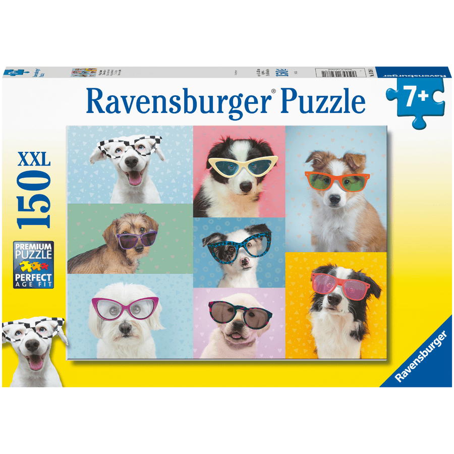 Ravensburger Puzzle XXL 100 stykker - Morsomme hunder