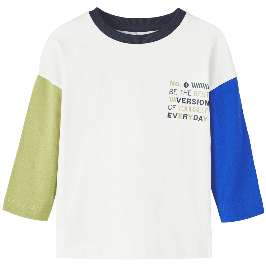 name it Shirt met lange mouwen Nmmvojo White Alyssum