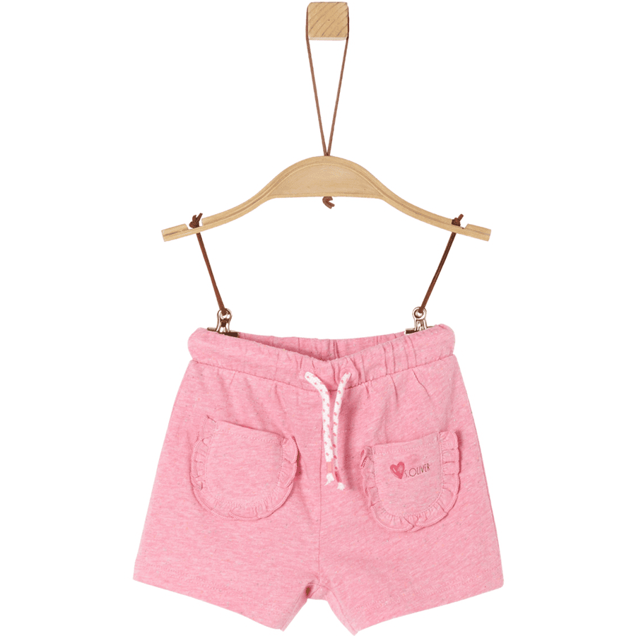 s.Oliver Sweatshorts light pink melange