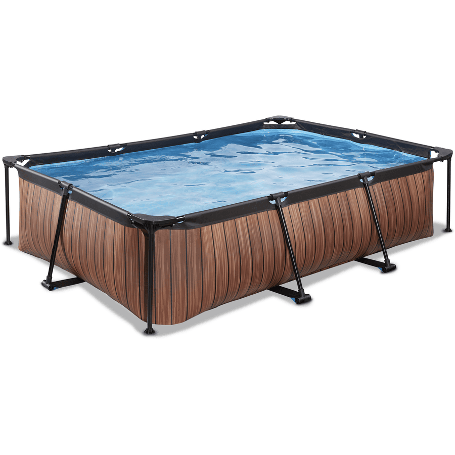 EXIT Rámový bazén 300x200x65cm (12v) - dřevěná optika