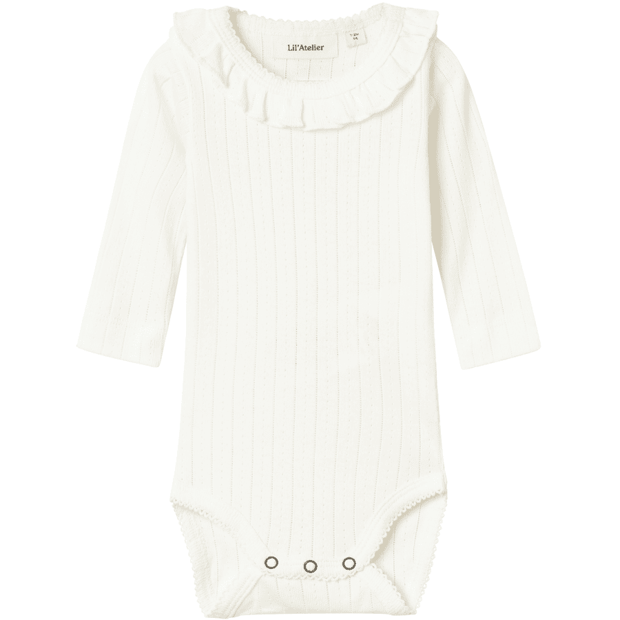 Lil'Atelier Langarmbody Nbfrachel Coconut Milk