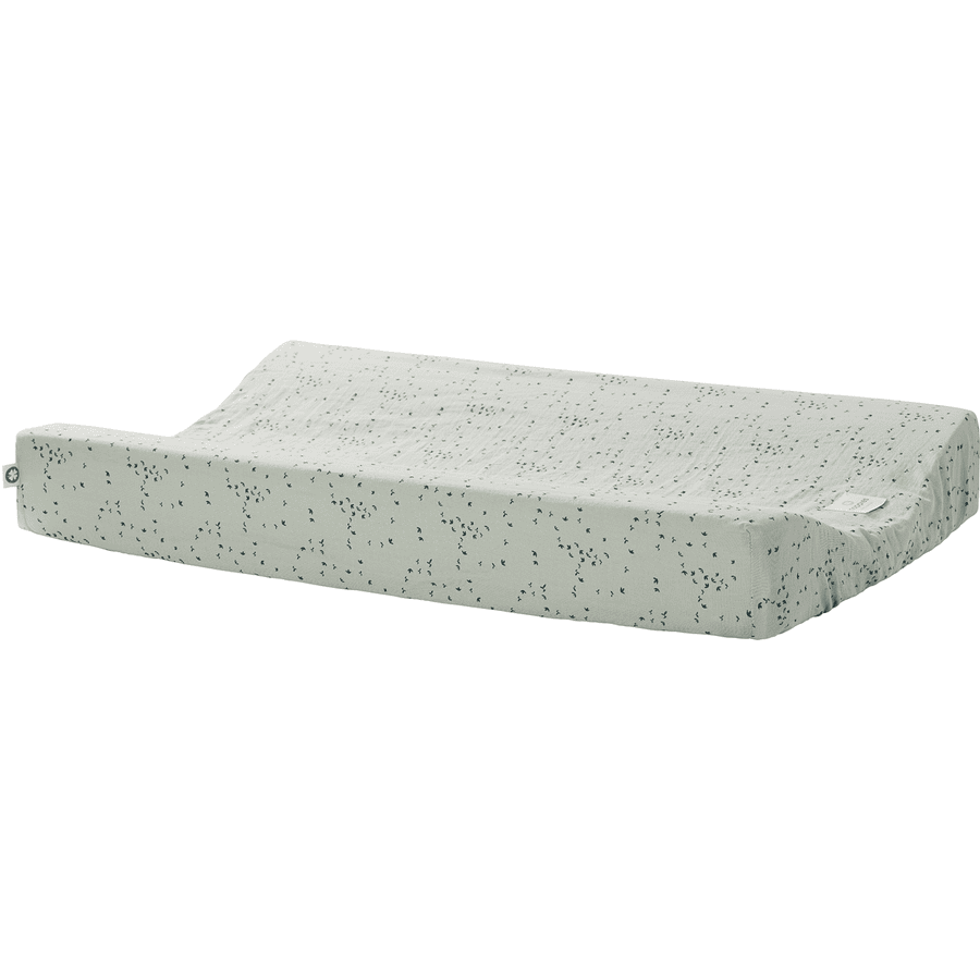noppies Wickelauflagenbezug Botanical muslin Puritan Gray