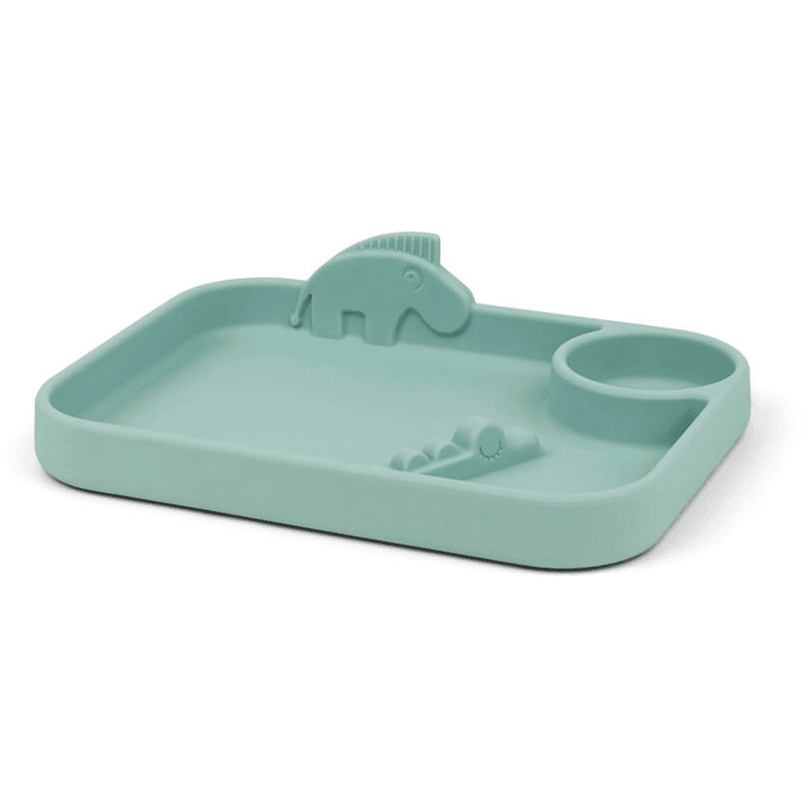 Done by Deer ™ Assiette menu Peekaboo Deer friends - Bleu