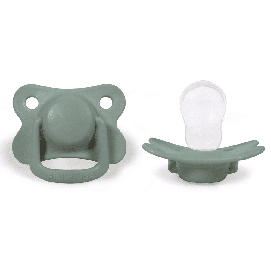 Filibabba  Soother +6 mesi Moss green , 2 pezzi