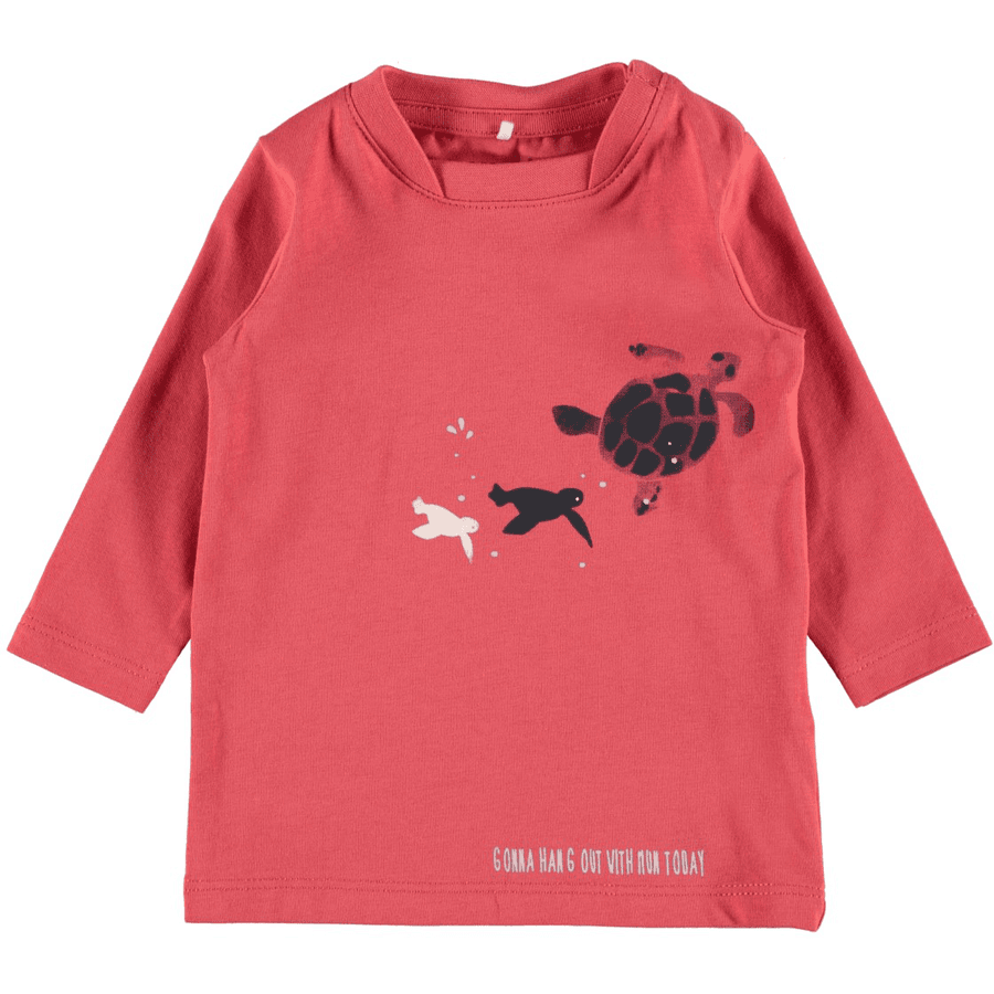 name it Boys Chemise manches longues Nbmfaniel corail épicé 