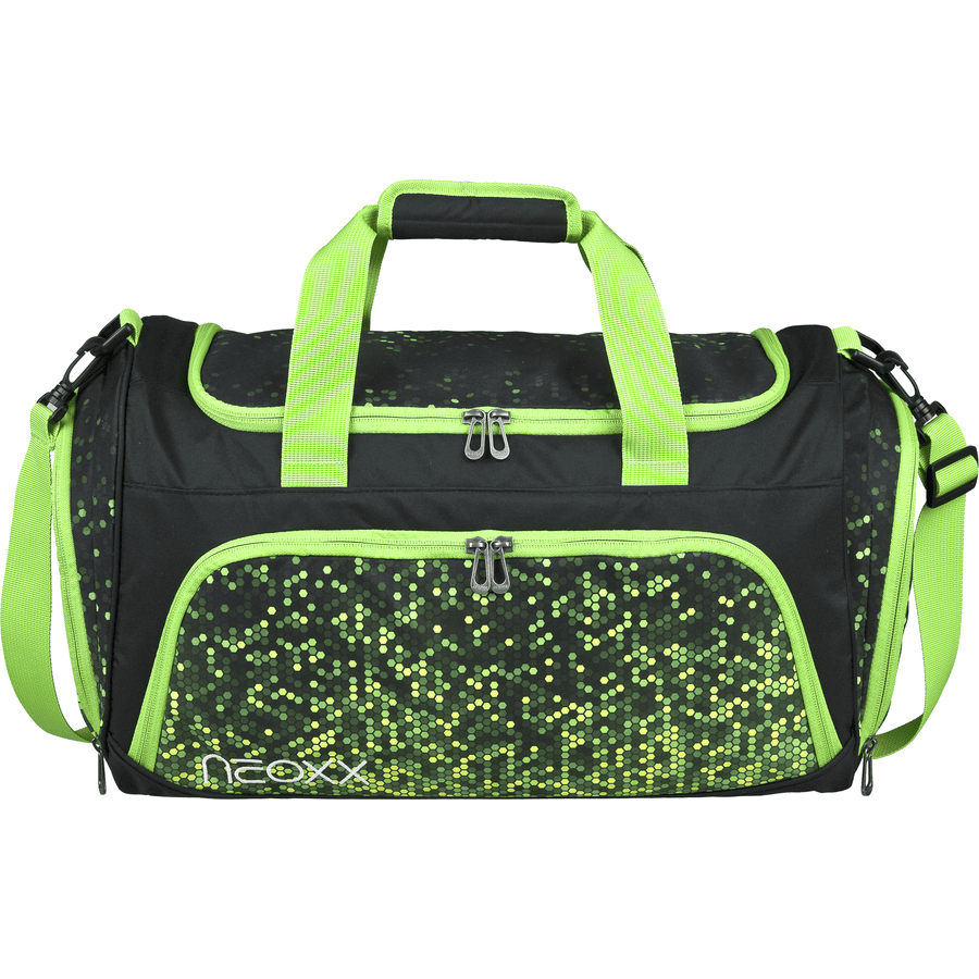 neoxx  Move sportstaske lavet af genbrugte PET-flasker, grøn og sort