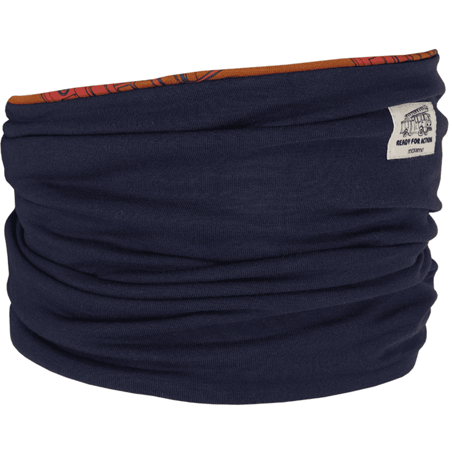Maximo Tørklæde kanel/marineblå 
