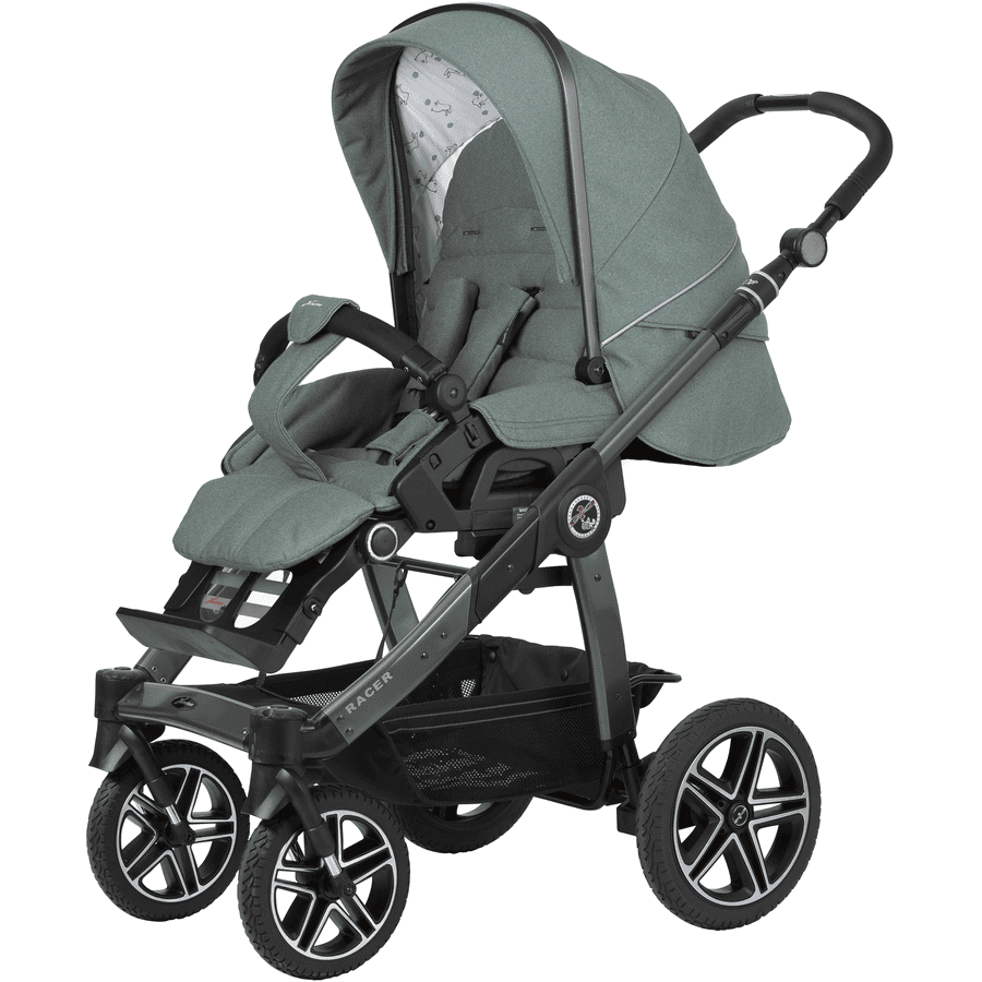 Hartan Lastenrattaat Racer GTS Casual Collection bunny dots (900) Rungon väri platina