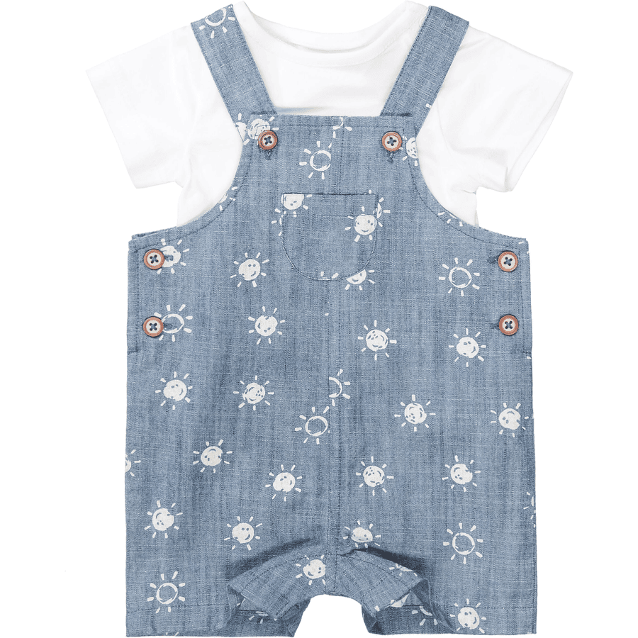  Staccato  Peto + Body azul denim estampado