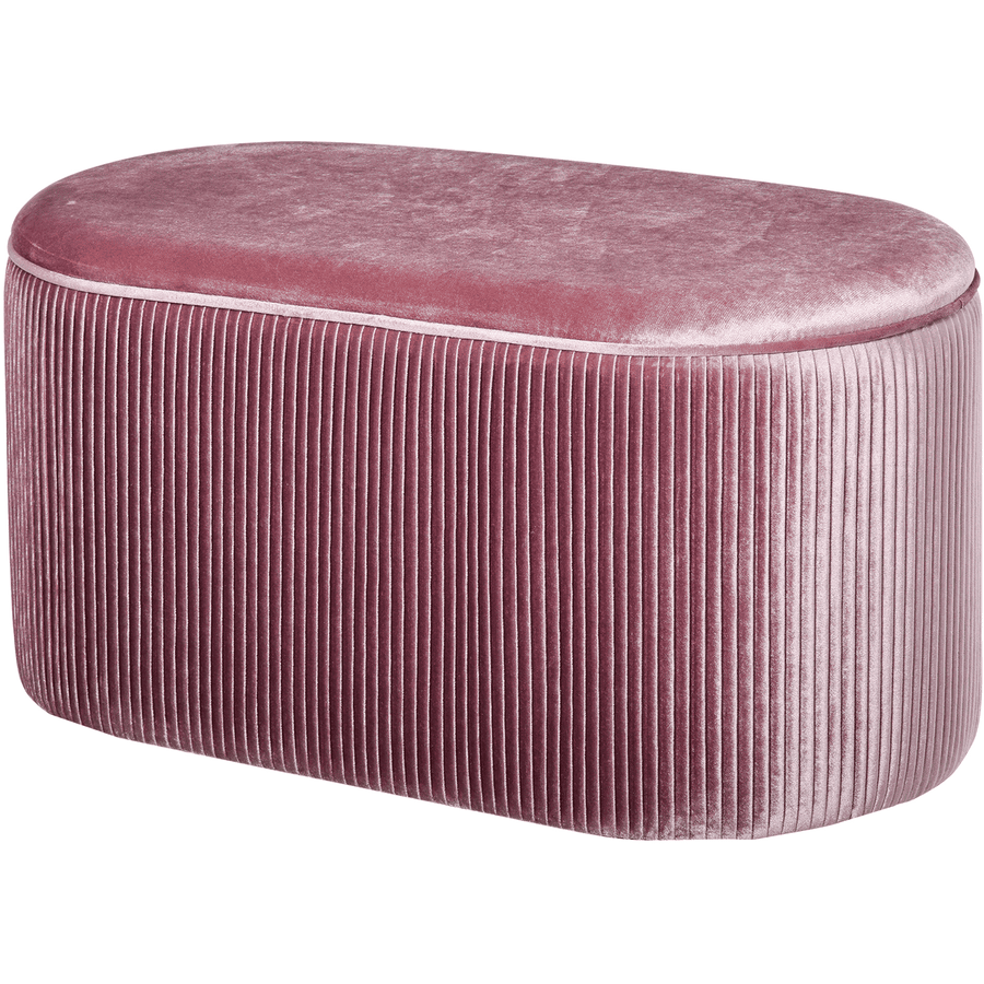 HOMCOM Sitzbank mit Stauraum rosa