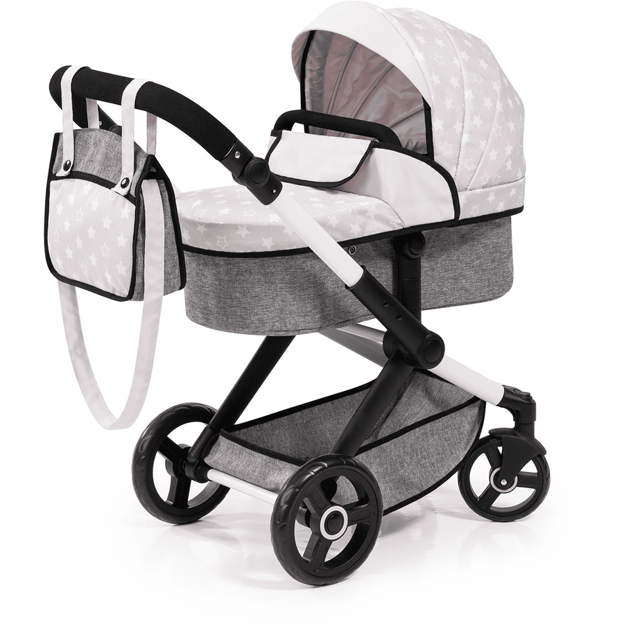 bayer Design Passeggino duo per bambole Xeo rosa/grigio