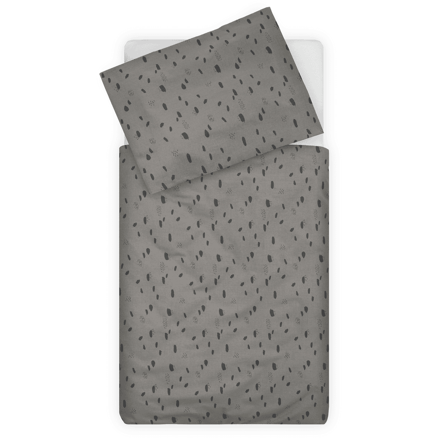 jollein Ropa de cama Spot storm grey 100 x 140 cm