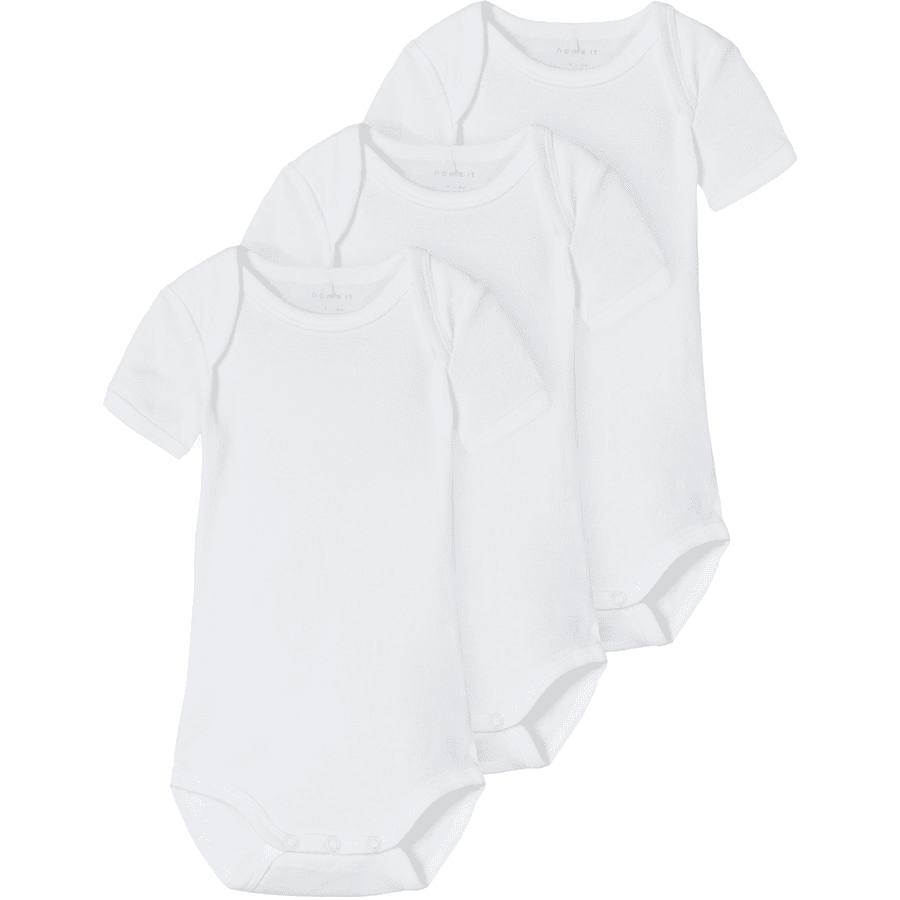 name it Kortærmet bodysuit 3-pakke B right  White 