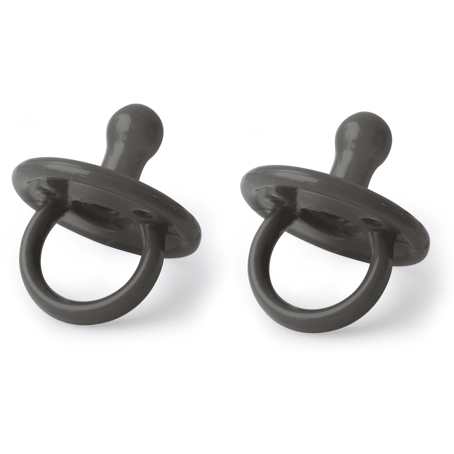 Filibabba Schnuller Silikon ab 0 Monaten Stone Grey, 2 Stück

