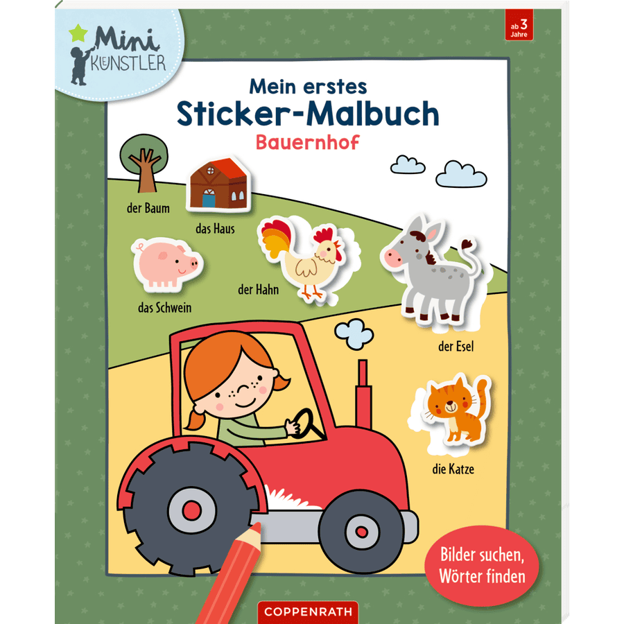 Coppenrath Mein erstes Sticker-Malbuch: Bauernhof - Mini-Künstler