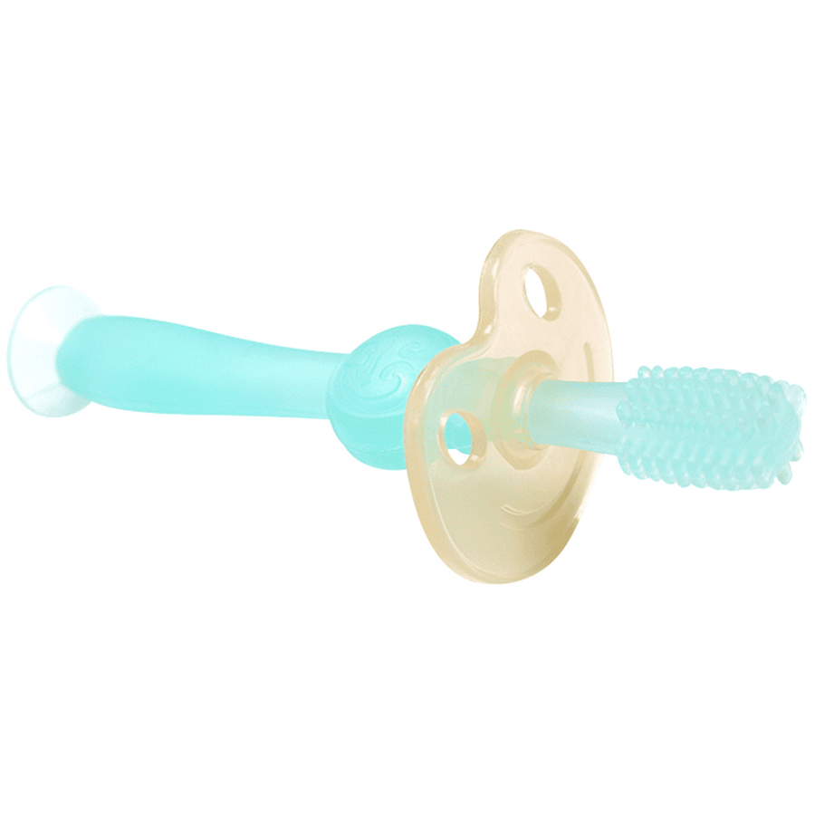 haakaa® Cepillo de dientes infantil 360° azul claro