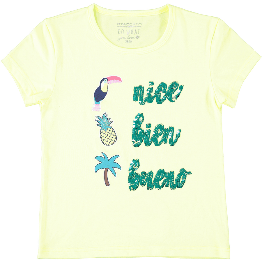 STACCATO Girl s T-Shirt jaune néon